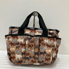 LeSportsac レスポートサック シュナウザー 犬 ボストンバッグ 旅行用 