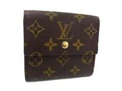 LOUIS VUITTON ヴィトン 財布 ポルトモネ ビエ カルトクレディ M61652 ブラウン モノグラム レディース Wホック 三つ折り 財布 美品