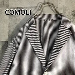 日本製 COMOLI コモリ コットンツイルジャケット ヒッコリーストライプ 3のサムネイル