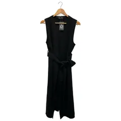ZARA (ザラ) スウェードタッチロングベスト  ブラック M
