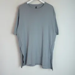 KAZUYUKI KUMAGAI カズユキクマガイ ATTACHMENT アタッチメント フレスカ 天竺 スリット Tシャツ 半袖 KJ11-017 水色系 サイズ2 2906Q★4のサムネイル