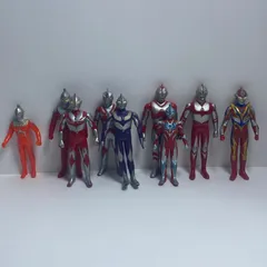 ウルトラマンシリーズ　ソフビ９体セット　タグ無し　ウルトラセブン　ウルトラマンエース　ウルトラマンネオス　ウルトラマングレート　ウルトラマン80　ウルトラマンティガ　スカイタイプ　ウルトラマンメビウス　フェニックスブレイブ　ウルトラマンギンガ 四特ソ40 M