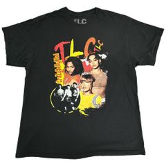 TLCティーエルシーR&BバンドTシャツtシャツバンTバンt黒ビッグロゴ人物