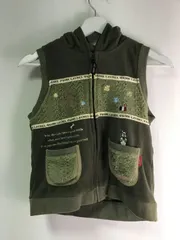 【KOBE LAUREL】子供用フード付きベスト サイズ120～130cm
