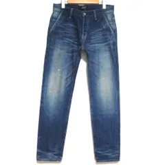 美品 DELAY by Win&Sons ディレイバイウィンアンドサンズ Victor Denim USED加工 テーパード デニムパンツ ジーンズ 2 インディゴ メンズ 古着 中古 USEDのサムネイル
