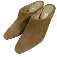 美品 MaxMara マックスマーラ スエード ミュール パンプス サイズ36 約23cm ベージュ レディース 古着 中古 USEDのサムネイル