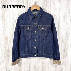BURBERRY LONDON デニムジャケット ノバチェック フリル 40 - メルカリ