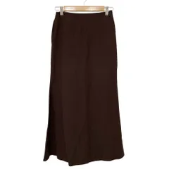 美品 yori ヨリ 21SS ロングスカート ブラウン 36 レディース 古着 中古 USEDのサムネイル