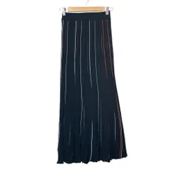 美品 23SS SONIA RYKIEL ソニアリキエル JUPE LONGUE ニット ロングスカート 23E64J23-N01 サイズ40 ブラック マルチカラー レディース 古着 中古 USEDのサムネイル