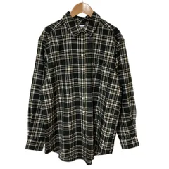 美品 23AW Tommy Jeans トミージーンズ オーバーサイズ チェックシャツ M ブラック レディース 古着 中古 USEDのサムネイル