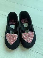 ボントン 21 ブラック/ピンクハートグリッター (再活用)
