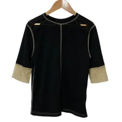 美品 UNITED TOKYO ユナイテッドトウキョウ シアーカットソー バイカラー 500220003 サイズ0 ブラック×ベージュ レディース 古着 中古 USEDのサムネイル