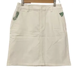 美品 24SS BEAMS GOLF ビームスゴルフ ORANGE LABEL USシリーズ ストレッチスカート Mサイズ ホワイト レディース 古着 中古 USEDのサムネイル