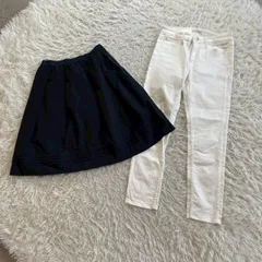 OPAQUE.CLIP （オペークドットクリップ） ワールド コットン混 フレアスカート ミニスカート ストレートデニム スキニーパンツ モノトーンのサムネイル