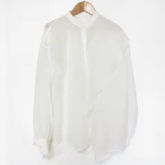 美品 COEL コエル ビッグカラーシアー シャツ Fサイズ ホワイト レディース 古着 中古 USEDのサムネイル