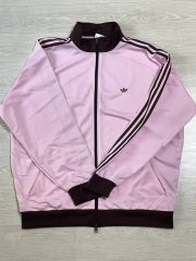 adidas ピンク 茶色 ストライプジャージ 韓国 - メルカリ