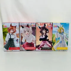 ウマ娘 Trio-Try-iT Figure プライズ フィギュア 4個 まとめ セット / ジェンティルドンナ ネオユニヴァース カレンチャン アストンマーチャン