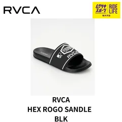 【ムラスポ公式】RVCA　ルーカ　HEX ROGO（BLK）　BG041908　メンズ　サンダル　スライドサンダルのサムネイル