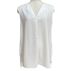 極美品】NOBLE ノースリーブAラインブラウス（ホワイト） - メルカリ