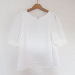 greenlabel relaxing コットン混洗える日本製 ペプラムブラウス - メルカリ