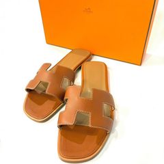 HERMES】 オアジス 36.5 ゴールド サンダル 箱 袋 23.5㎝ - メルカリ