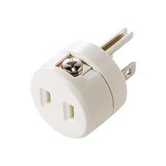 （まとめ）サンワサプライ 2P→3P変換アダプタTAP-AD1RN 1個〔×10セット〕
