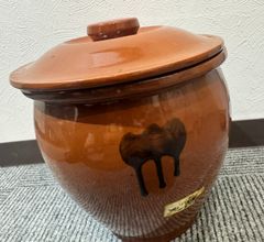 常滑焼 久松窯 丸壺 8号 蓋付き 漬物 味噌 梅干し 容器 大きいサイズ