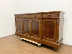 ●ドレクセル DREXEL キャメオクラシックス サイドボード リビング キャビネット 173cm幅 マホガニー材 収納 クラシック 約120万 (貝1579)のサムネイル