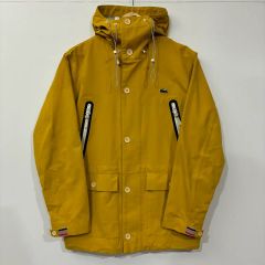 M-L相当】LACOSTE ラコステ モノグラム ナイロンジャケット ブラウン