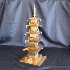 東大寺七重の塔 24金メッキ置物 - メルカリ