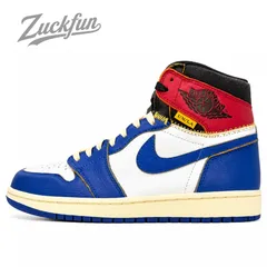 人気 美品 UNION × NIKE AIR JORDAN 1 RETRO HIGH OG NRG エア ジョーダン 1 レトロ ハイ カット オリジナル ブルー ホワイト 白 レッド ナイキ スニーカー 26.5 cm メンズ AJ1 PU00152のサムネイル