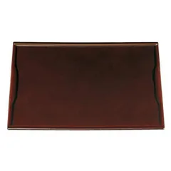 尺3 古都懐石盆/トレー 〔溜毘沙門天塗〕 396×303×11mm 日本製 〔和食 レストラン 居酒屋 店舗 お店〕
