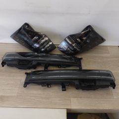 プラド150系後期 トヨタ純正 左右ヘッドライト マットブラック