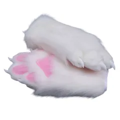 着ぐるみ ケモノ 手袋 白 ケモノ脚 ファースーツ ケモノ fursuit ぬいぐるみ コスプレ コスチューム kigurumiのサムネイル