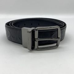 COACH リバーシブル レザーベルト シグネチャー柄 - メルカリ