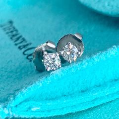 Tiffany & Co. ダイヤモンド ピアス バイザヤード プラチナ - メルカリ