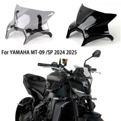 ヤマハ MT-09 SP 2024-25 品 前風防 ウインドスクリーン フロントスクリーン 風よけ エアロバイザー レーシングスタイル 外装カスタム ブラック スモーク 水転写 走行風対策 ツーリング ドレスアップ 交換用 パーツ DA限定入荷