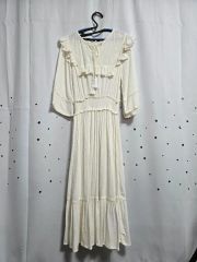 pleated collar resort style dress ロゼミューズ - メルカリ