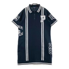 パーリーゲイツPGGロゴ入り黒ネイビーポロワンピースサイズ0 - メルカリ