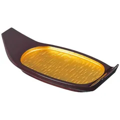 小判舟/和食器 〔金粉蒔 A〕 240×114×54mm 日本製 〔和食 レストラン 居酒屋 店舗 お店〕