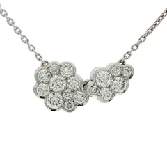 Niwaka 0.42ct 俄 ニワカ  雲モチーフ ダイヤモンド ネックレス ペンダント K18WG/750-2.8g ホワイトゴールド 【♀】【S】【レディース】★■614633【中古】のサムネイル