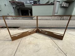 L239」長期保管品 黒檀無垢 筆架 筆掛け 文房具 書道 画材 印籠掛け