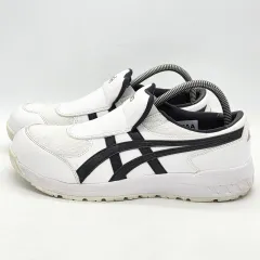 アシックス 윈잡 CP211 スリッポン 白/黒 (265)のサムネイル