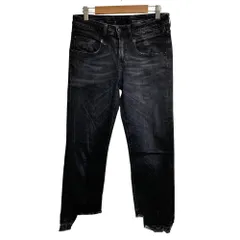 美品 R13 アールサーティーン Boy Straight カットオフ デニムパンツ 26 ブラック レディース 古着 中古 USEDのサムネイル