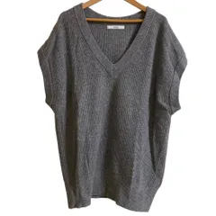美品 24AW JOURNAL STANDARD relume ジャーナルスタンダードレリューム ウールカシミヤニュアンスベスト サイズF グレー レディース 古着 中古 USED