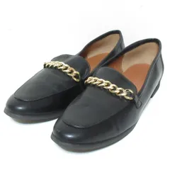 美品 URBAN RESEARCH アーバンリサーチ チェーンローファー フラットシューズ 38 24～24.5cm相当 ブラック レディース 古着 中古 USEDのサムネイル