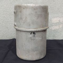 1699 ①2個セット 蓋付 レトロなアルミケース バット 収納箱