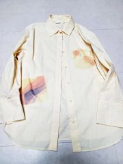 新品タグ付☆YLEVE スキッパー ポンチョ ブラウス コットン100% 白 1