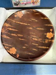 伝統工芸 樺細工 桜皮 ナチュラル 菓子皿 菓子器 銘々皿 昭和レトロ 5