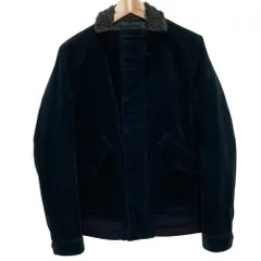 良品 LOUNGE LIZARD ラウンジリザード キルトライニング コーデュロイジャケット ブルゾン サイズ2 ネイビー メンズ 古着 中古 USEDのサムネイル